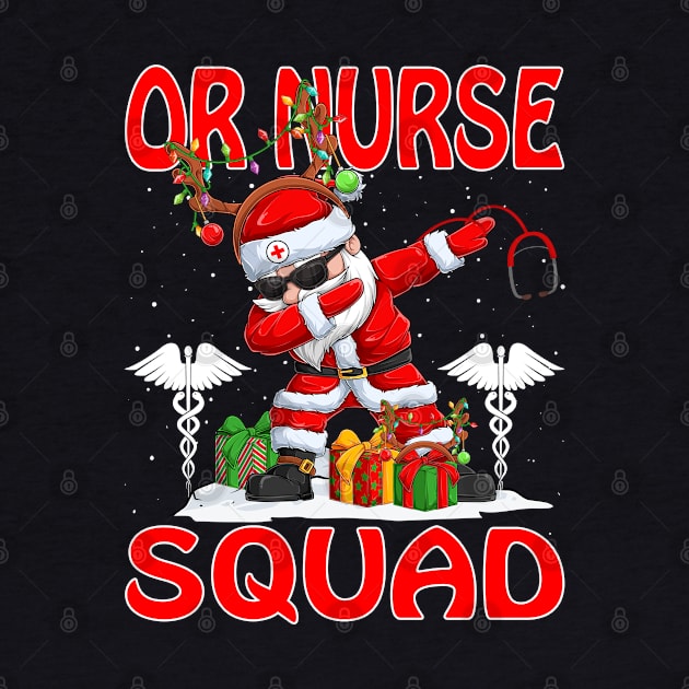 Christmas Or Nurse Squad Reindeer Pajama Dabing Santa by intelus